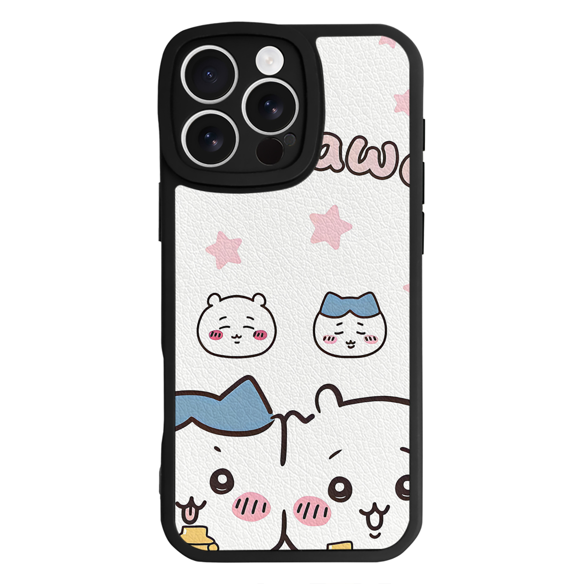 （画像用） ちいかわ Chii-kawa 【iPhone 16シリーズ対応】シリコンスマホケース（レザー調） 材質：シリコン